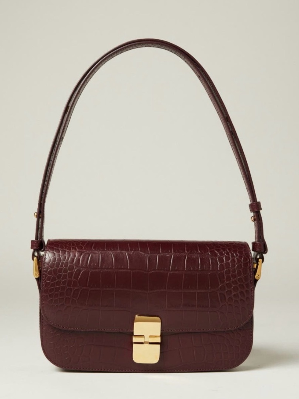 A.P.C. Grace Baguette Leather Bag